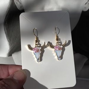 New Hand Crafted Cowboy Cattle Cowgirl Dangling Western Earrings
